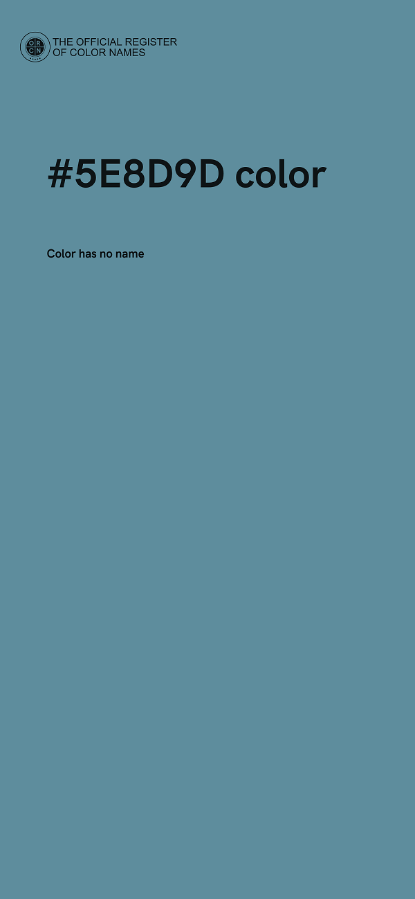 #5E8D9D color image