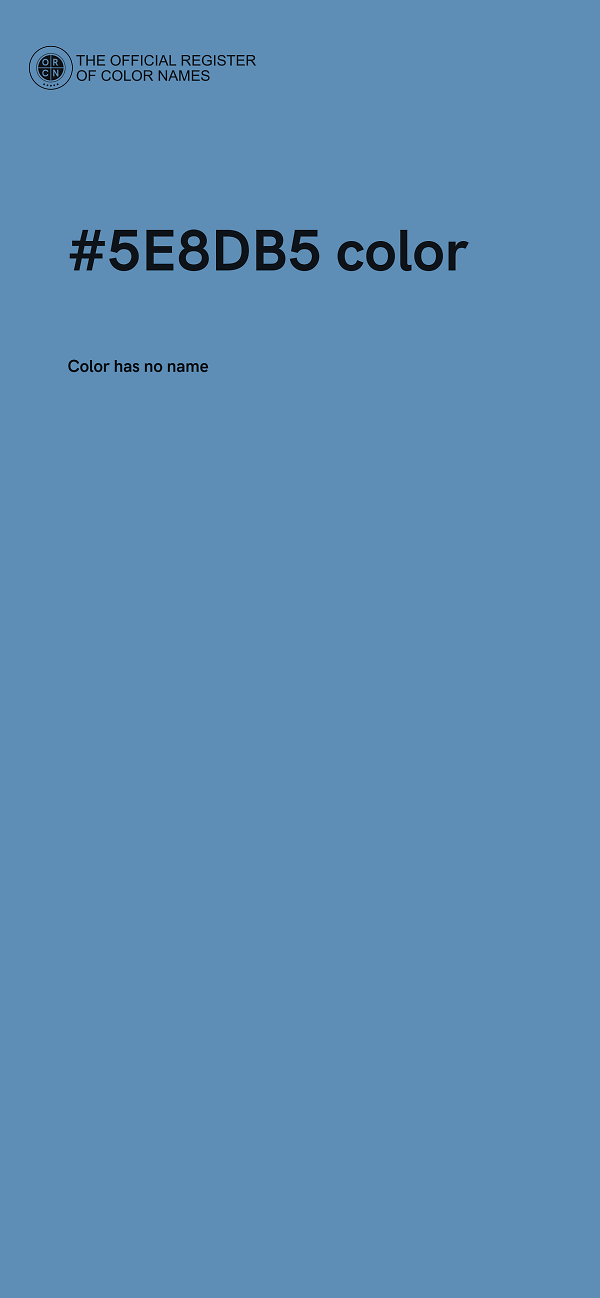 #5E8DB5 color image
