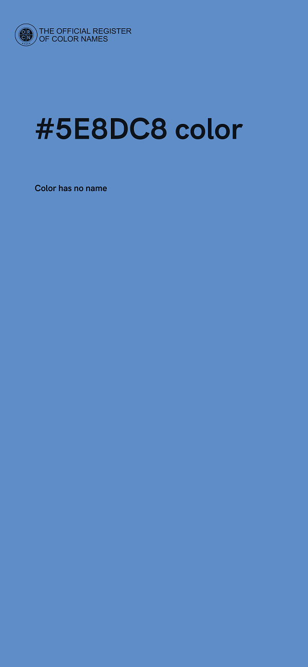 #5E8DC8 color image