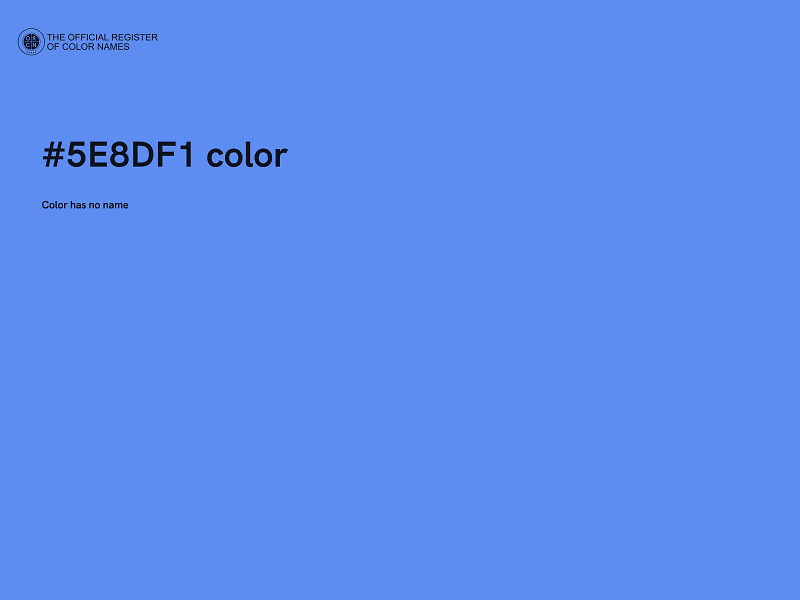 #5E8DF1 color image