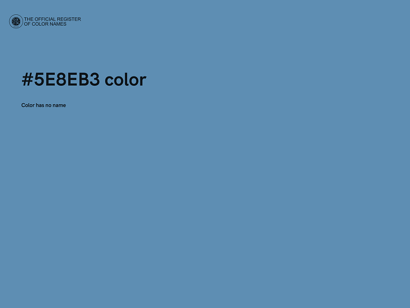 #5E8EB3 color image
