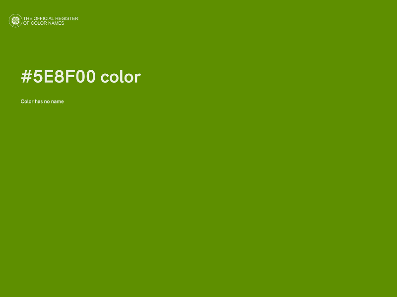 #5E8F00 color image