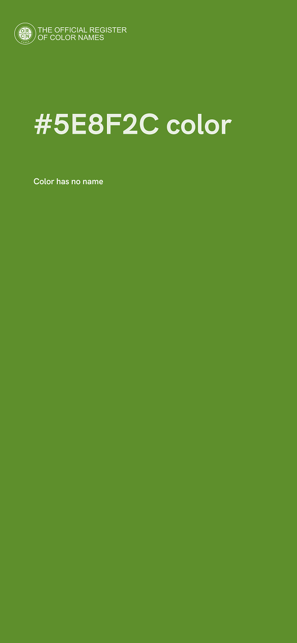 #5E8F2C color image
