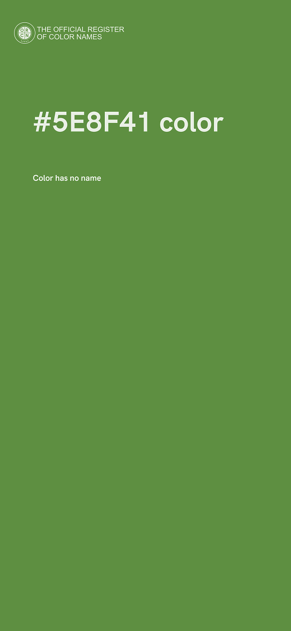 #5E8F41 color image