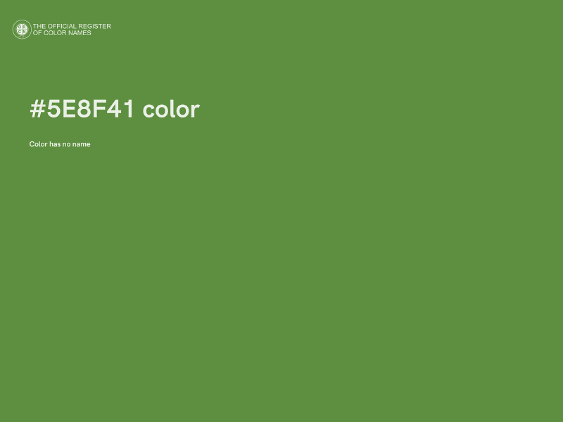 #5E8F41 color image