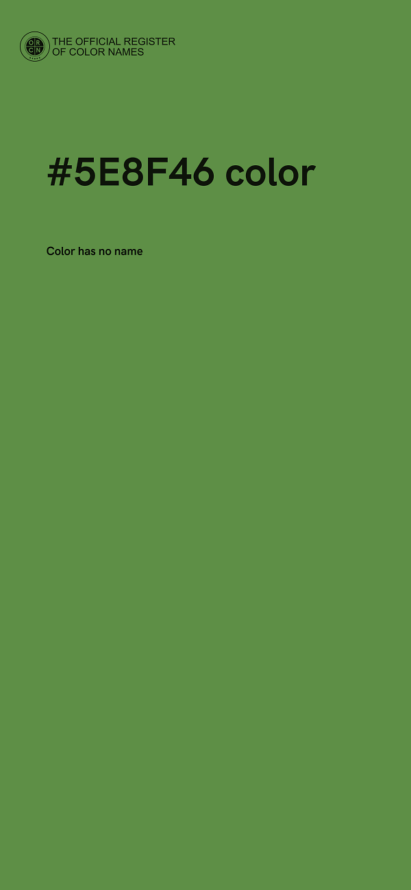 #5E8F46 color image