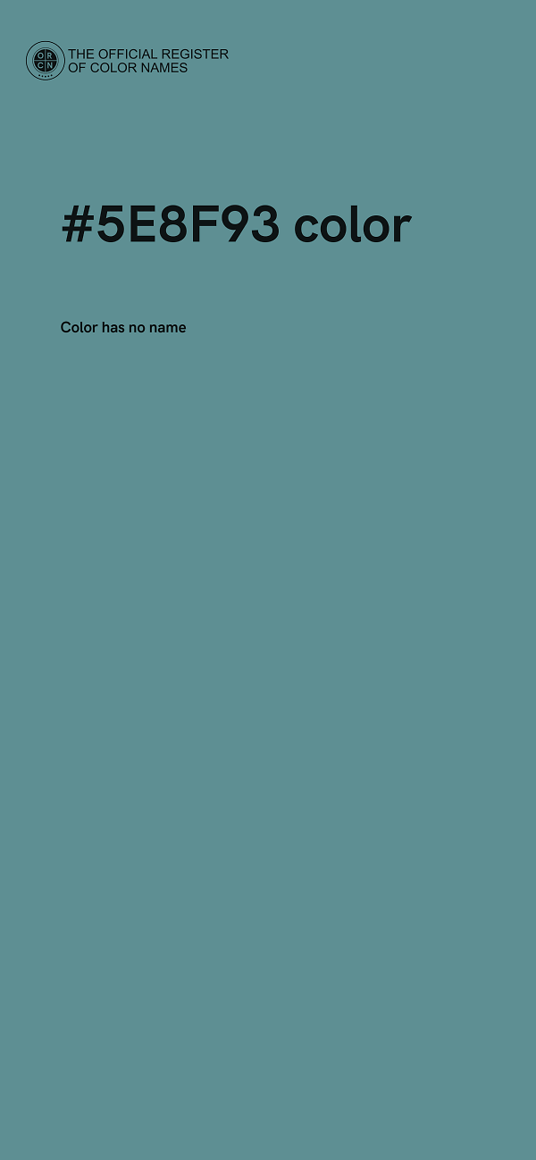 #5E8F93 color image