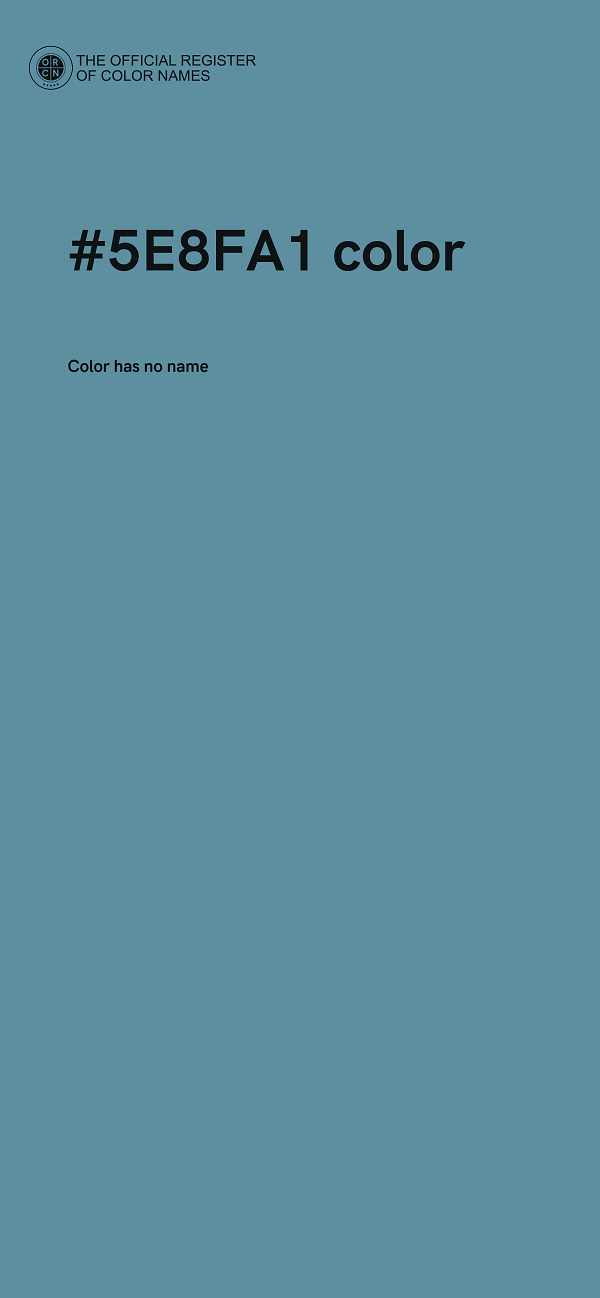 #5E8FA1 color image