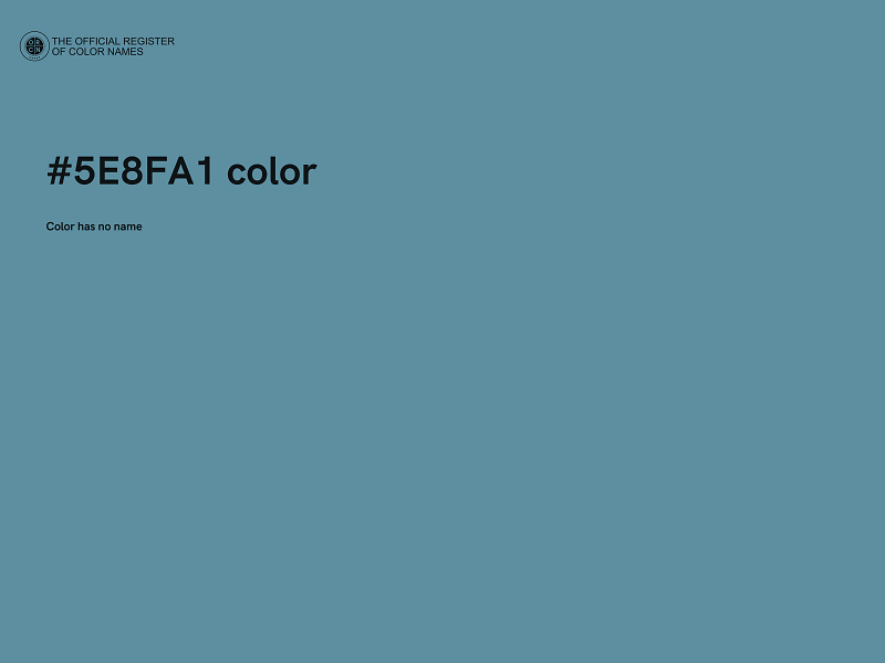 #5E8FA1 color image
