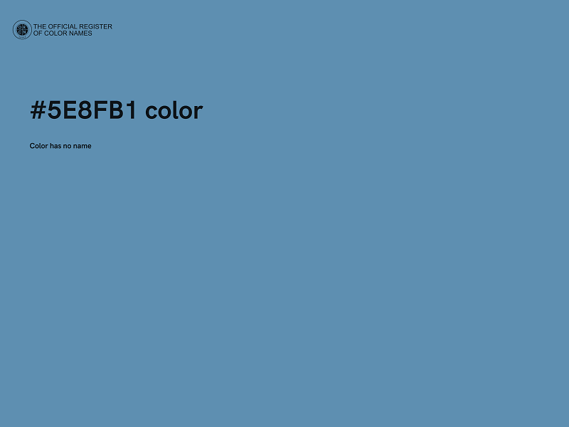 #5E8FB1 color image