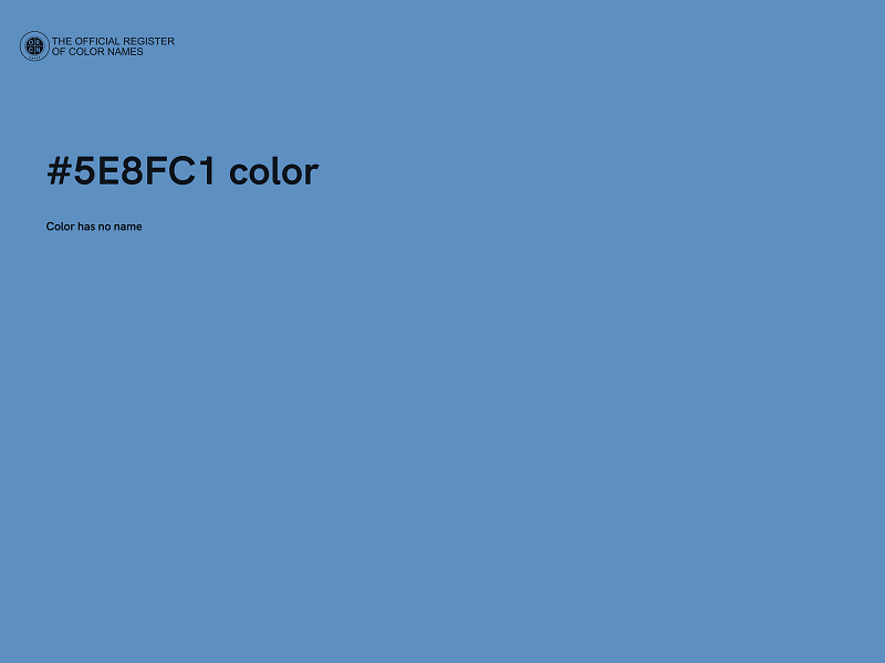 #5E8FC1 color image