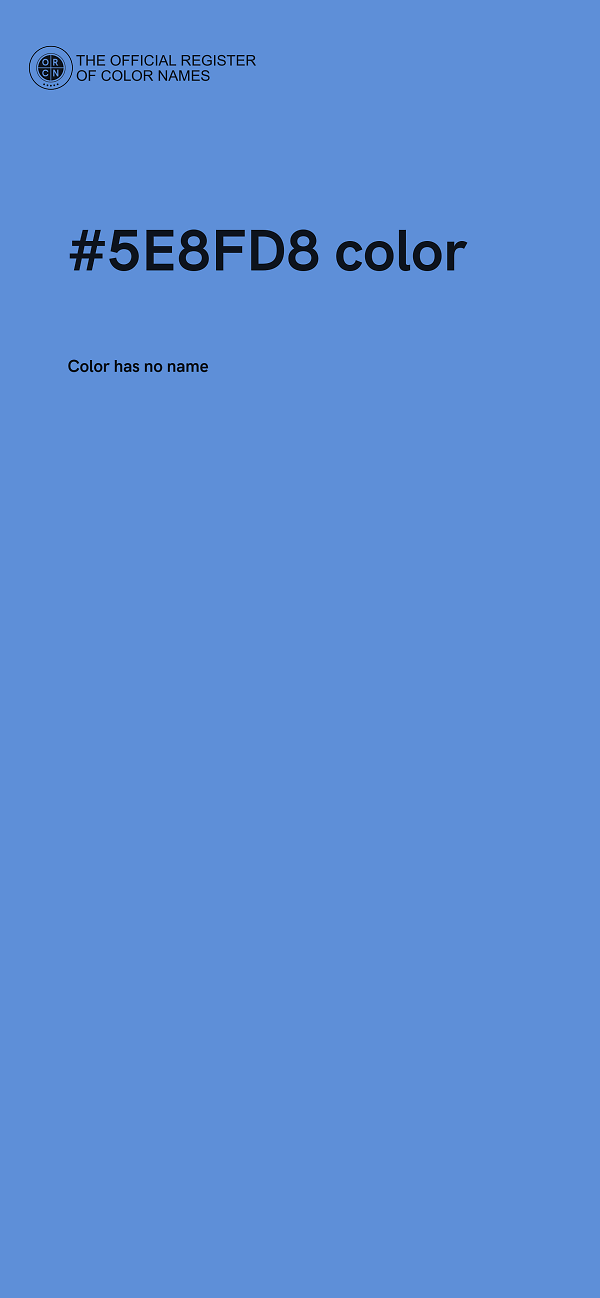 #5E8FD8 color image
