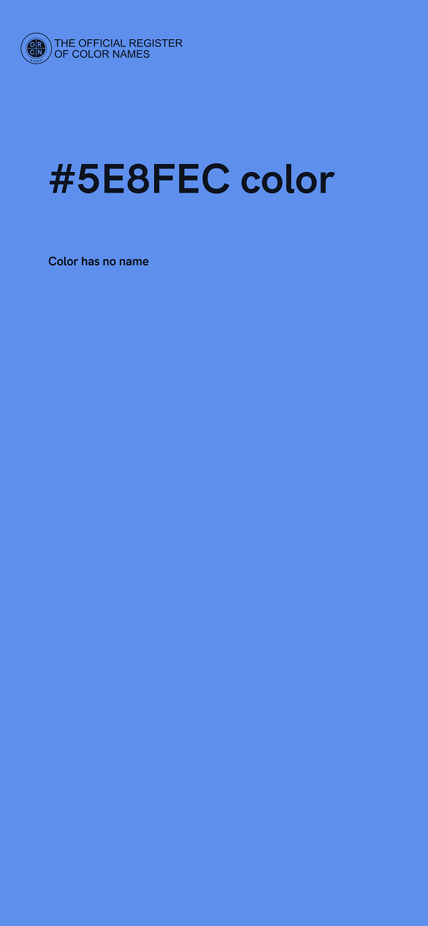 #5E8FEC color image