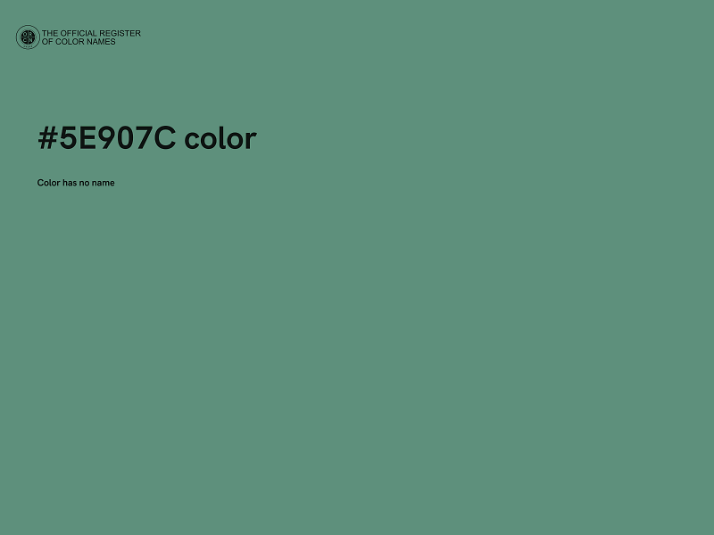 #5E907C color image