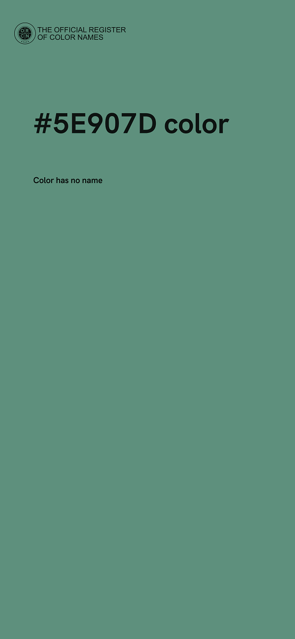 #5E907D color image