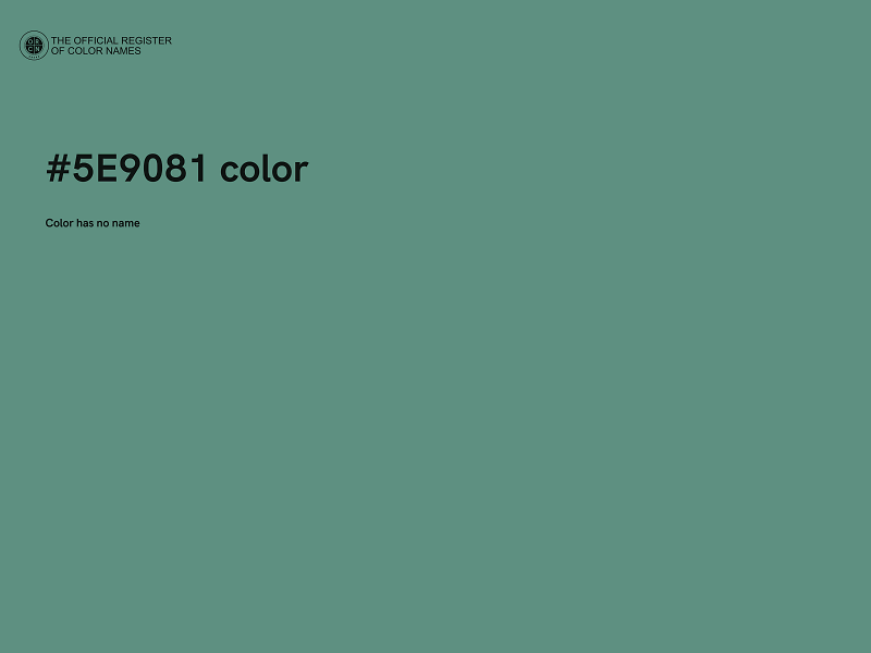 #5E9081 color image