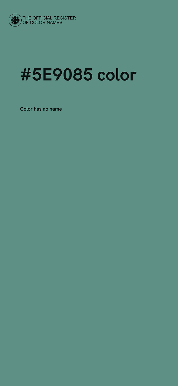 #5E9085 color image
