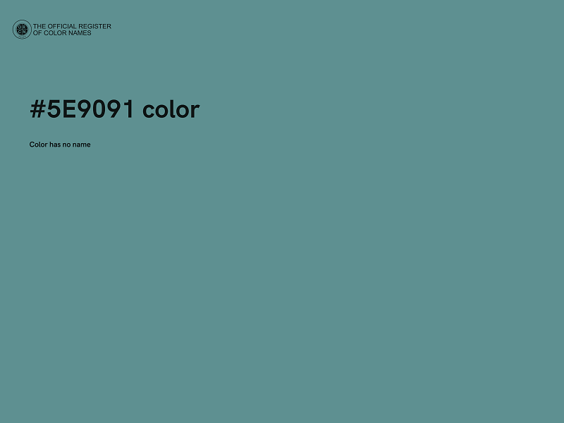 #5E9091 color image