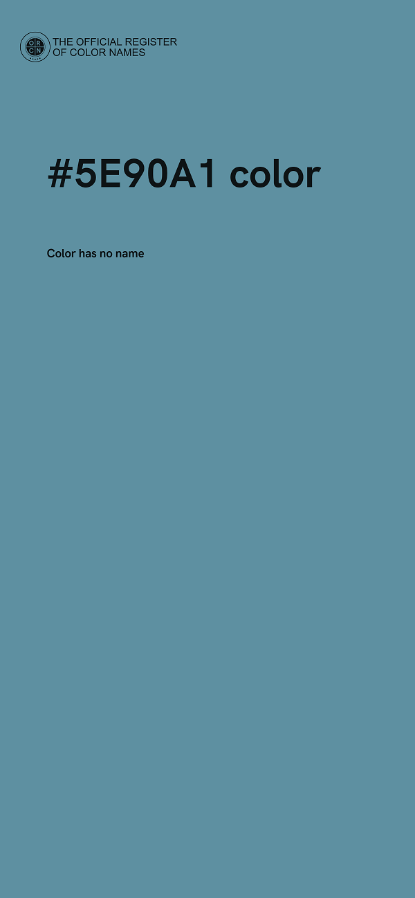#5E90A1 color image