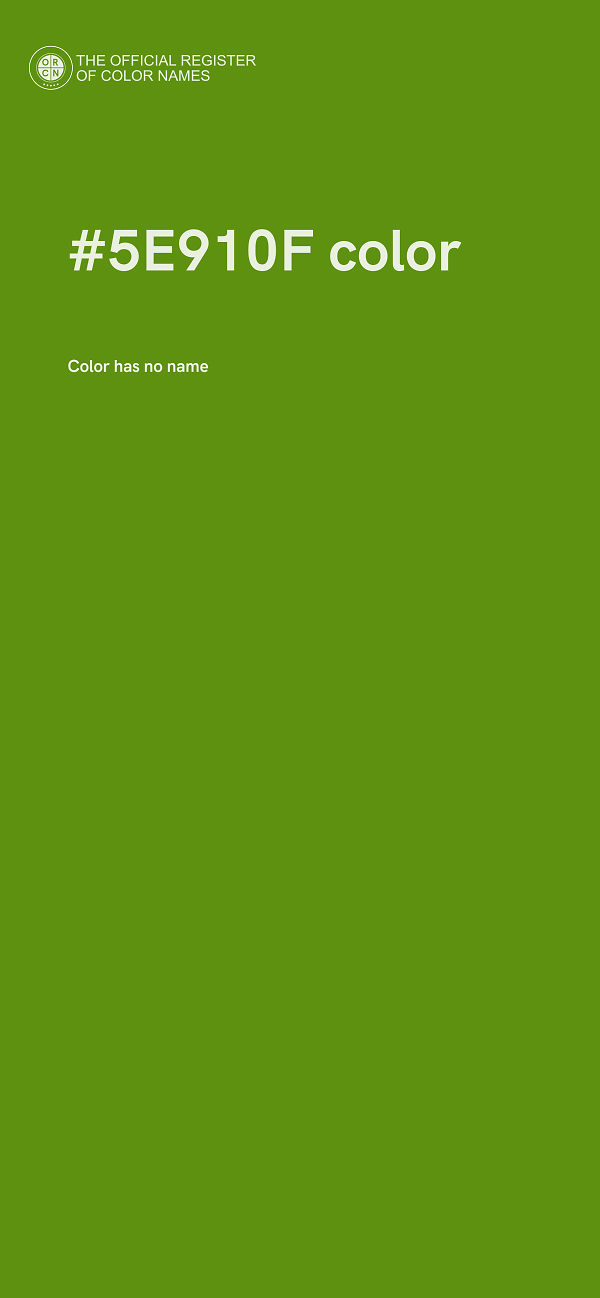 #5E910F color image