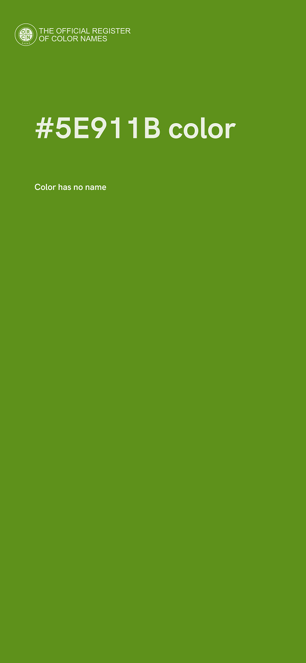 #5E911B color image