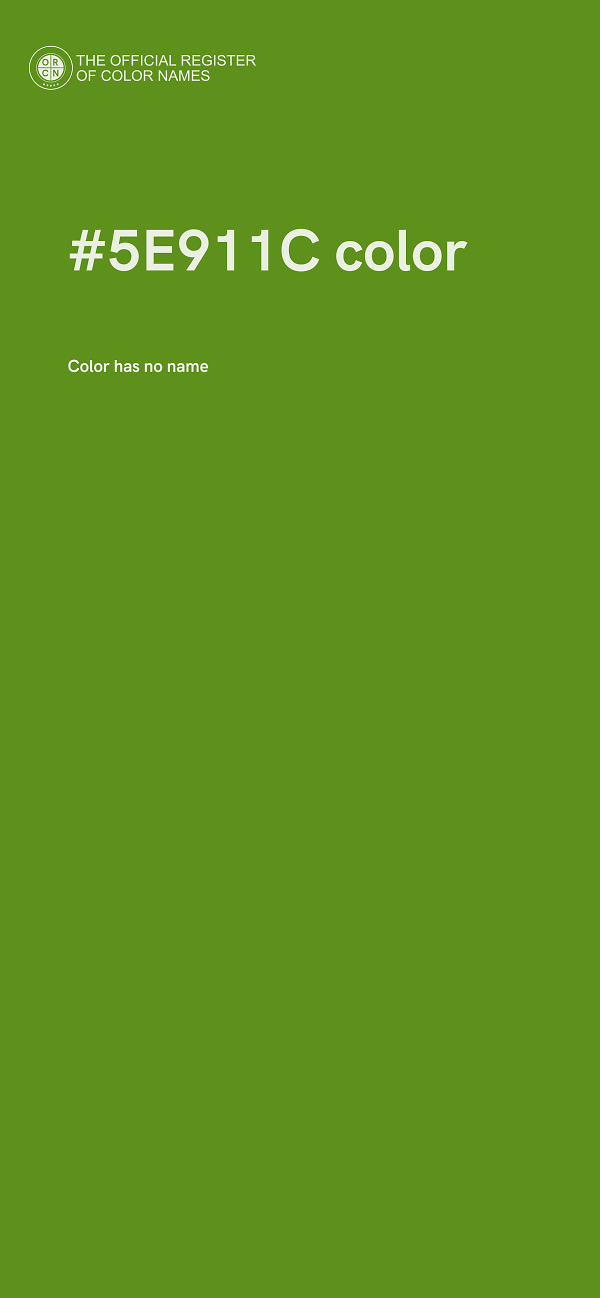 #5E911C color image