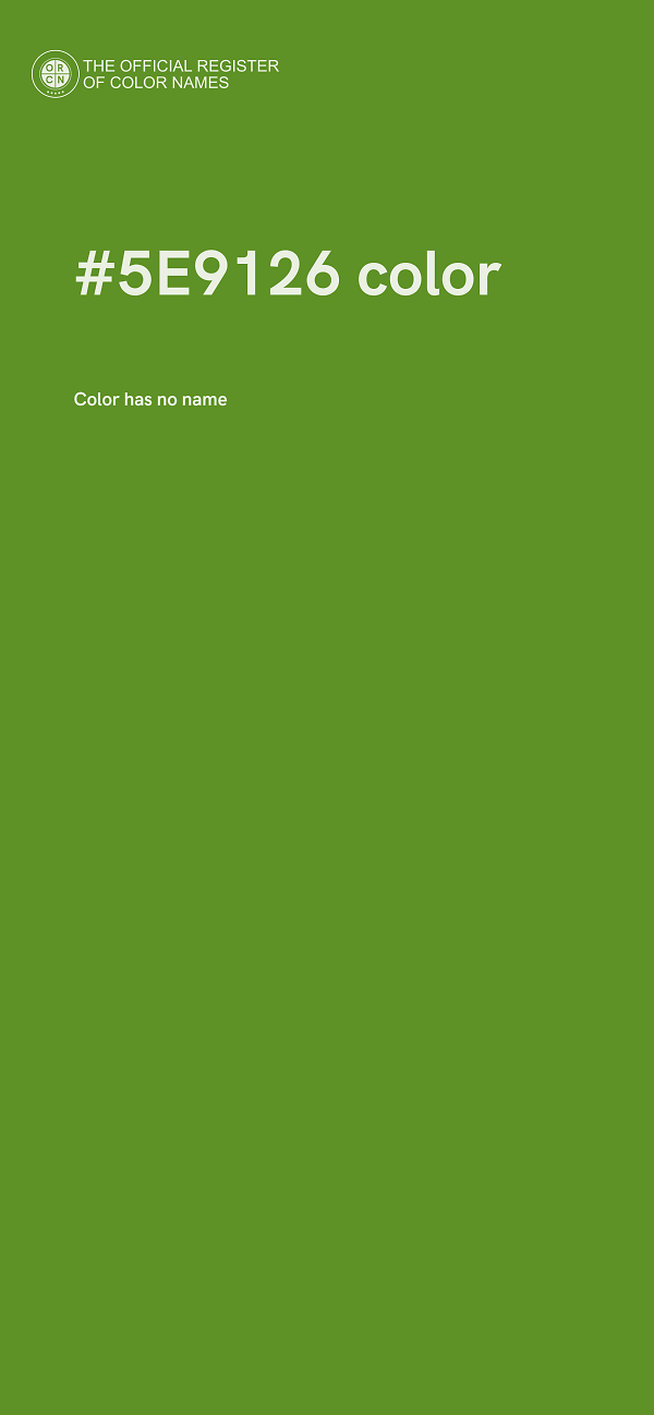 #5E9126 color image