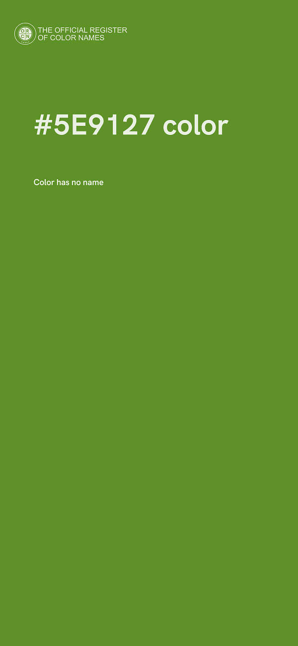 #5E9127 color image