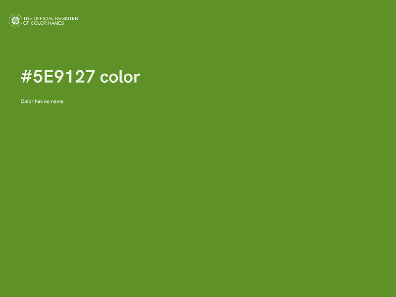 #5E9127 color image