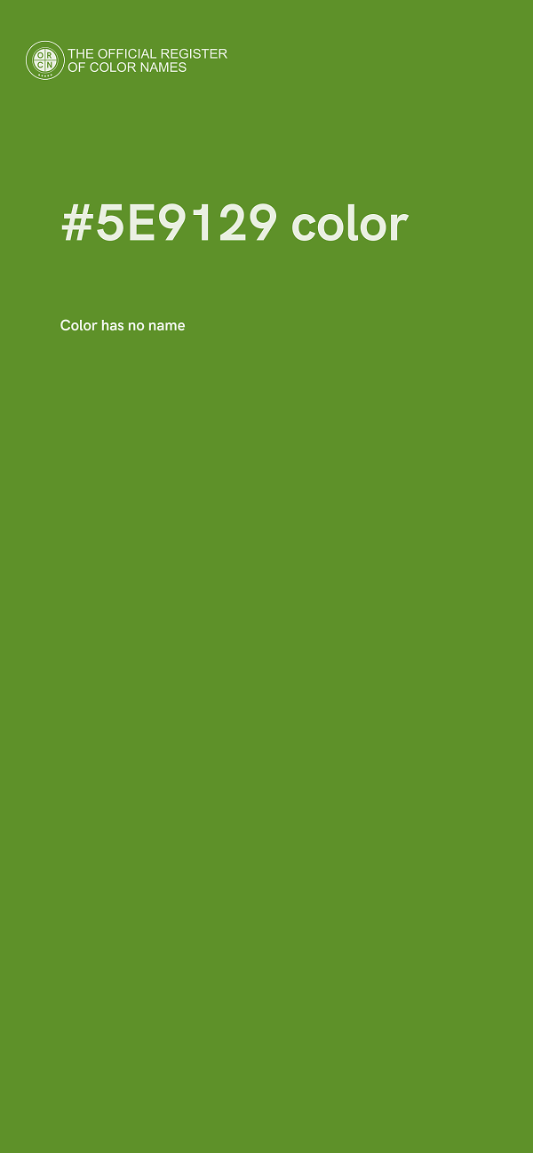 #5E9129 color image