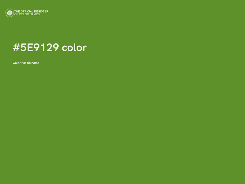 #5E9129 color image