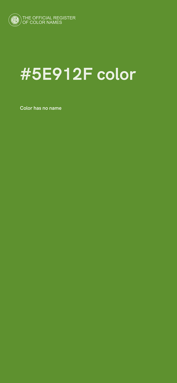 #5E912F color image
