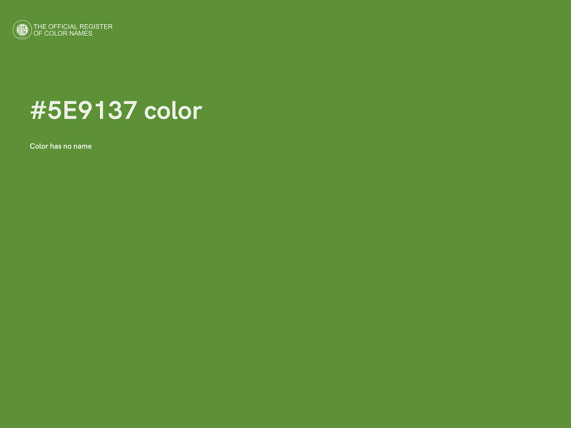 #5E9137 color image