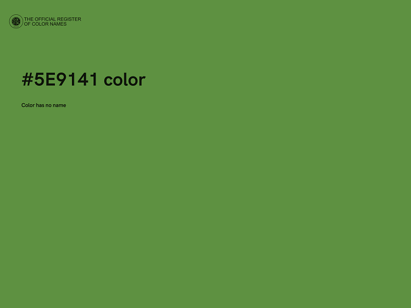 #5E9141 color image