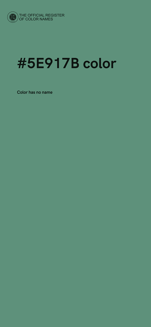 #5E917B color image