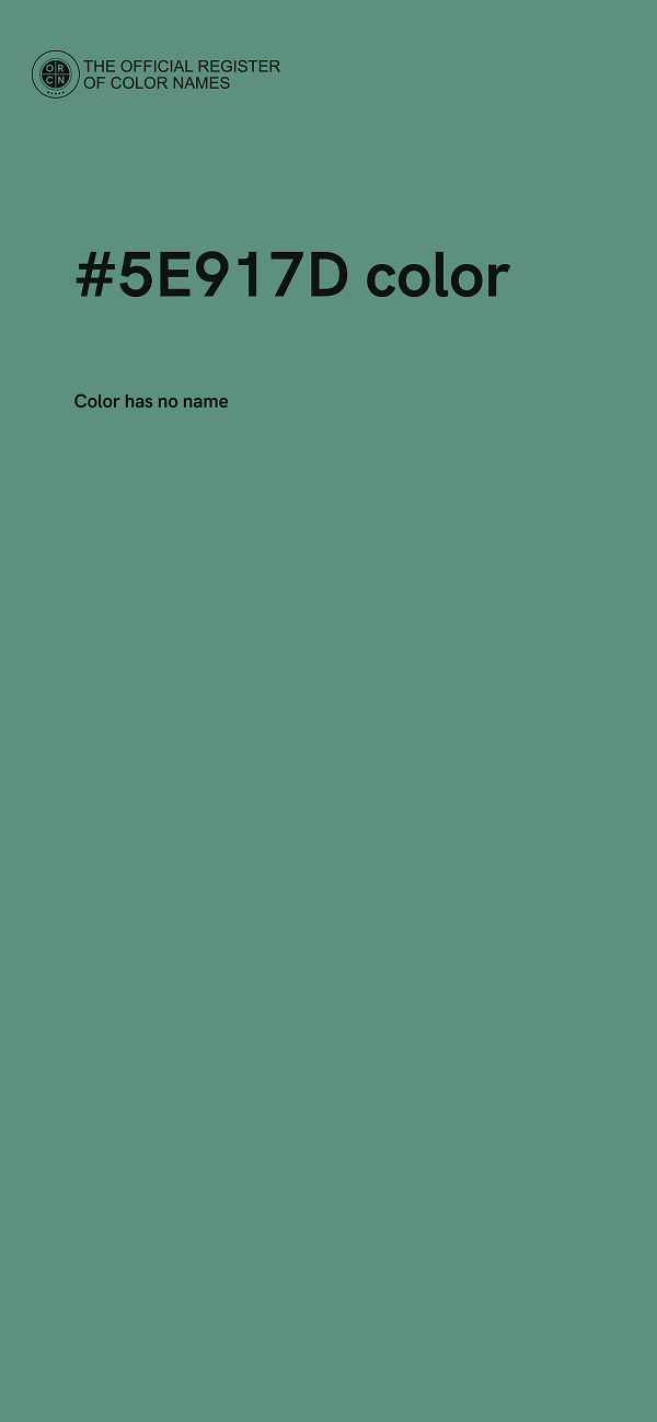 #5E917D color image