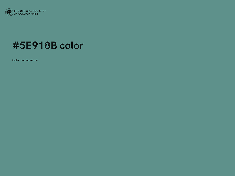 #5E918B color image