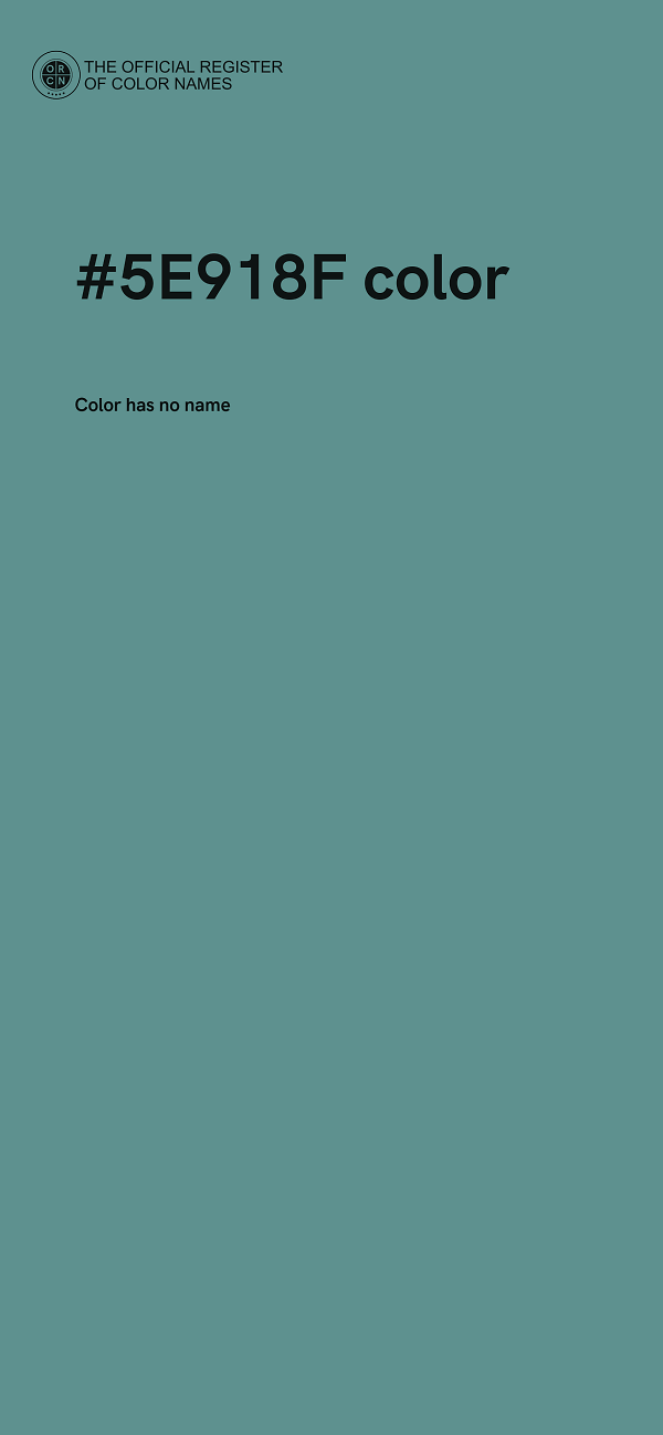 #5E918F color image