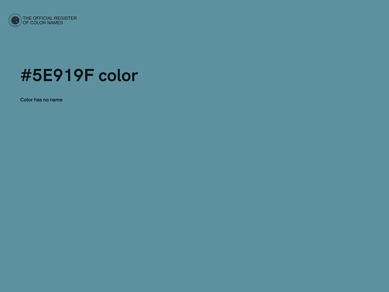 #5E919F color image