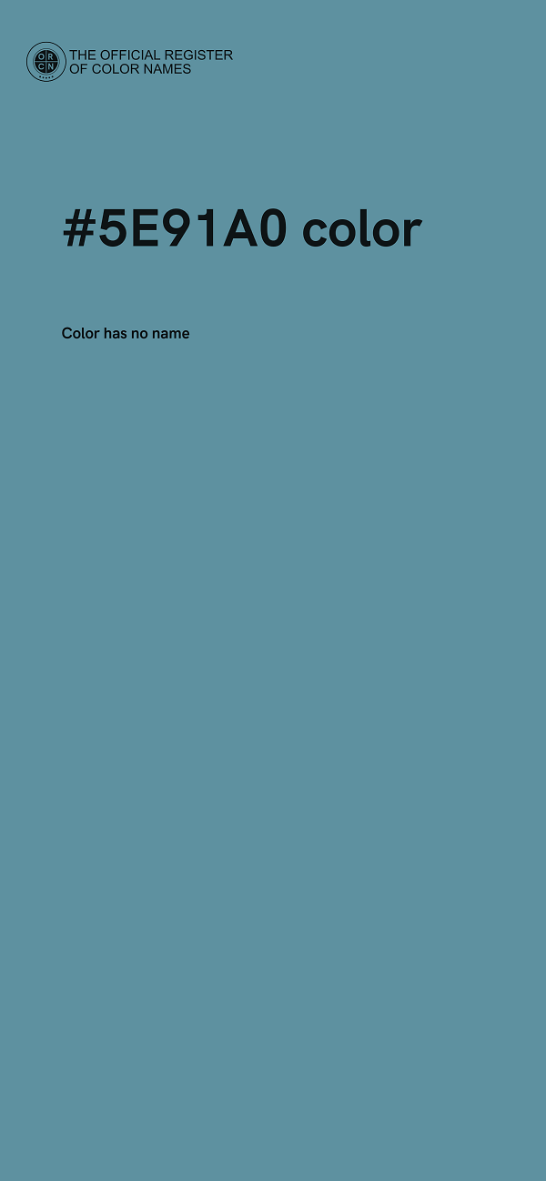 #5E91A0 color image