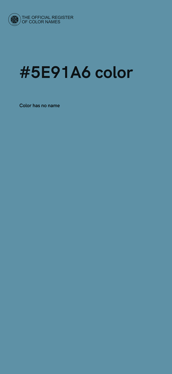 #5E91A6 color image