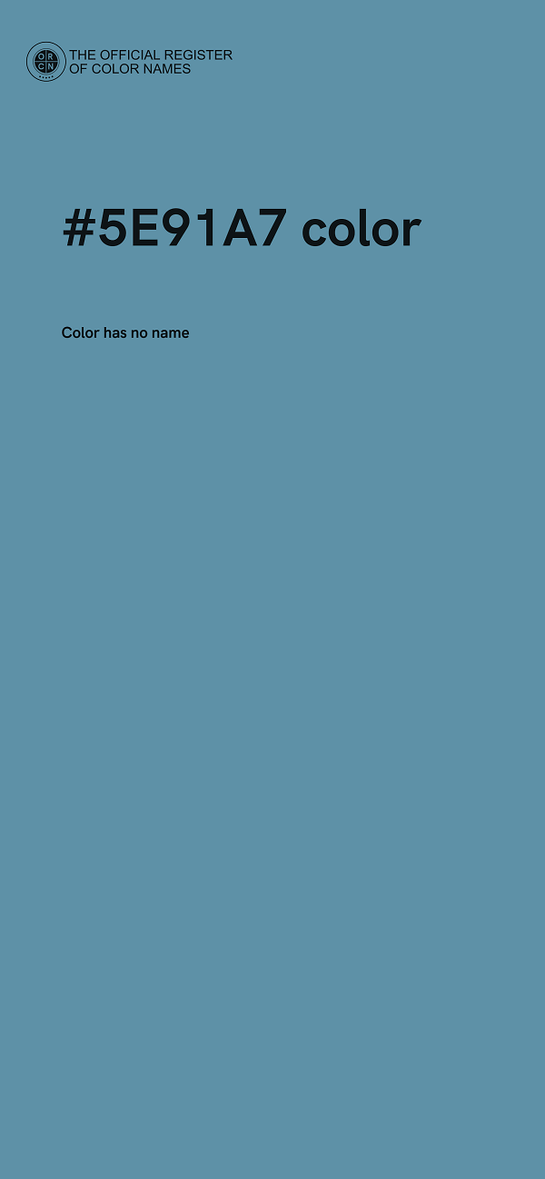 #5E91A7 color image