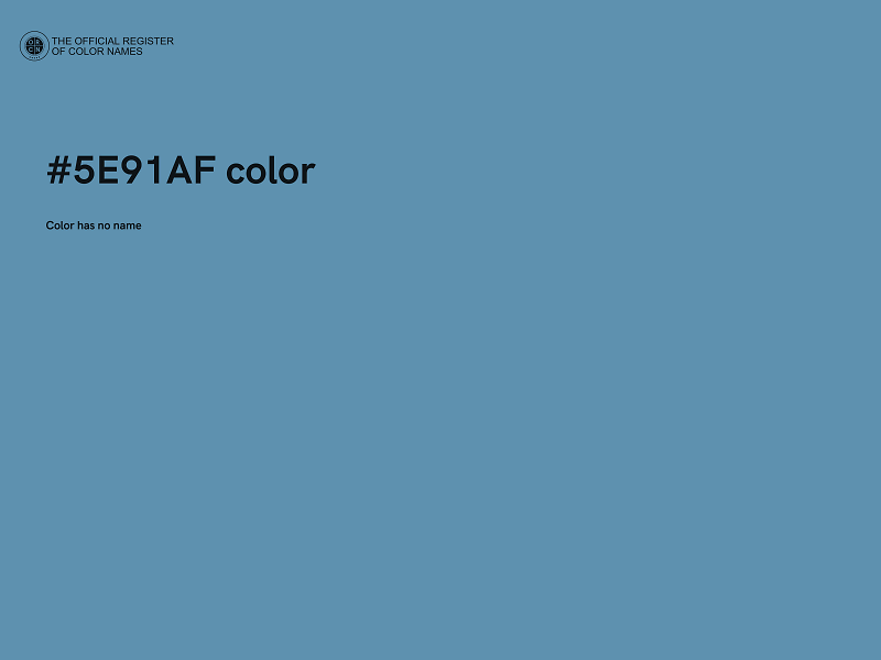 #5E91AF color image