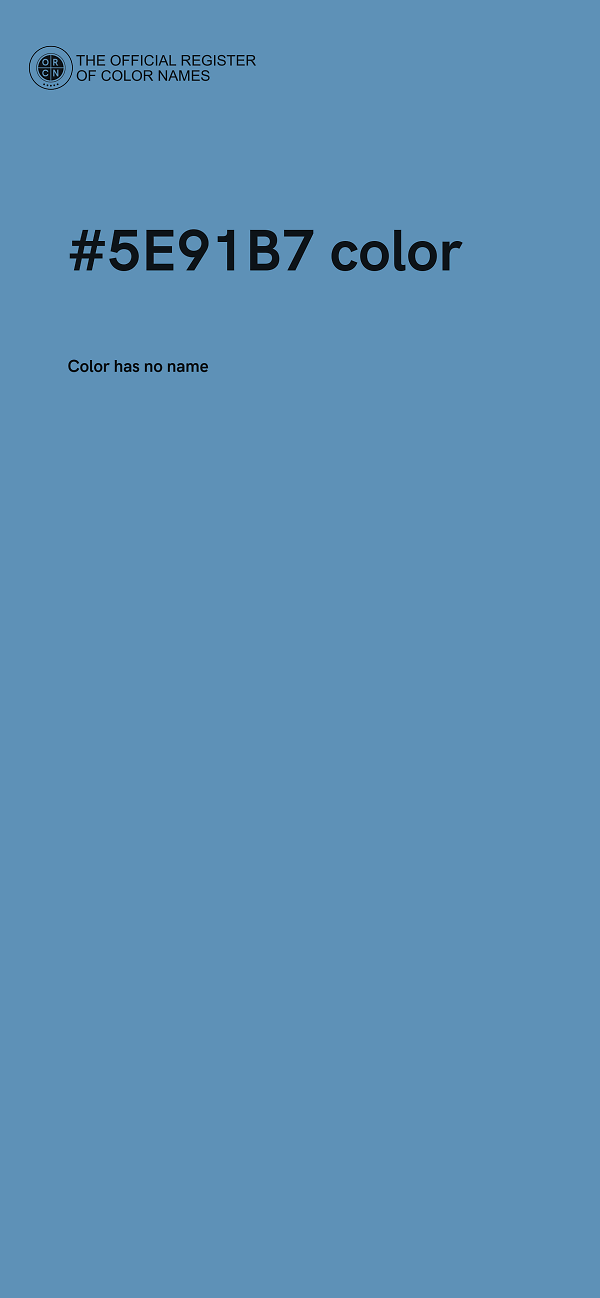 #5E91B7 color image