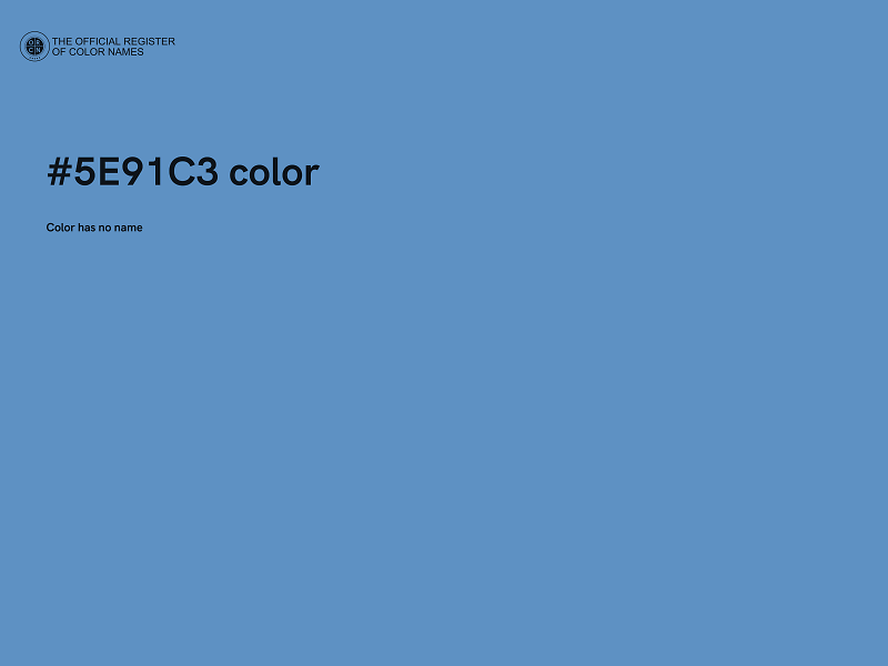 #5E91C3 color image