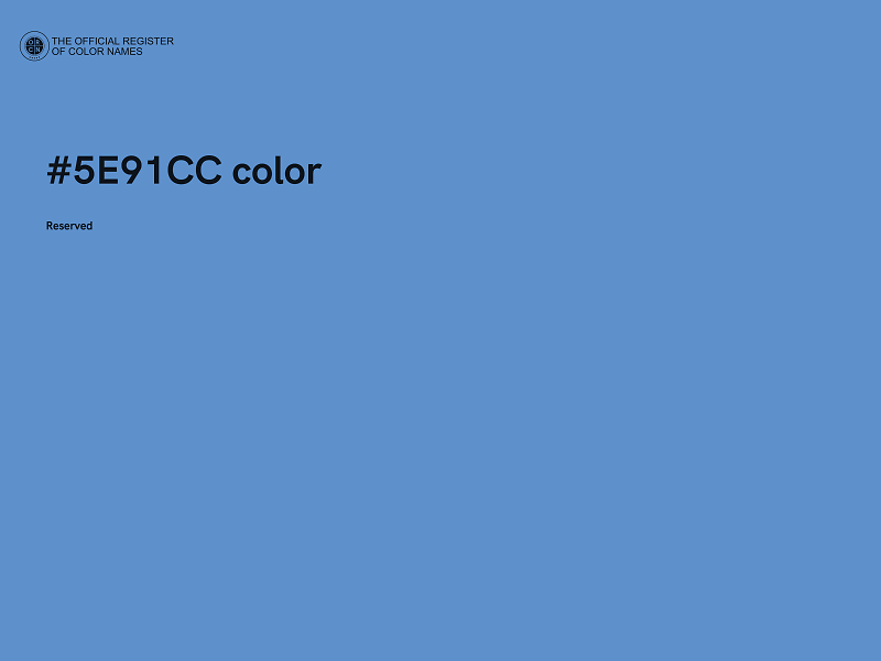 #5E91CC color image