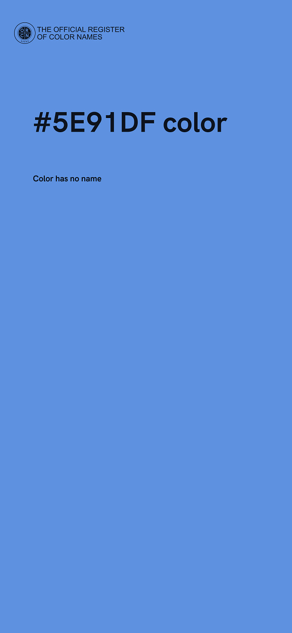 #5E91DF color image