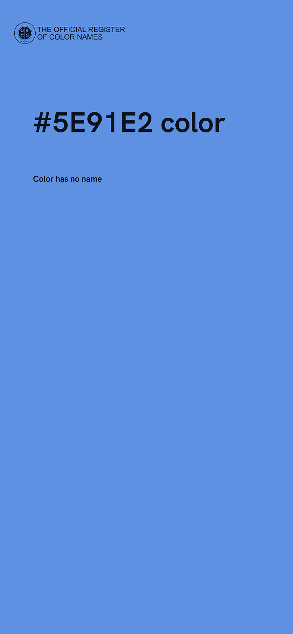 #5E91E2 color image