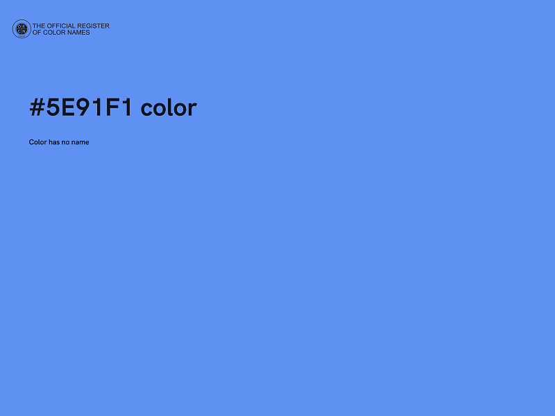 #5E91F1 color image