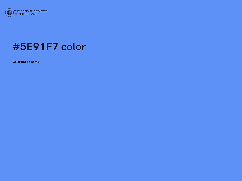 #5E91F7 color image